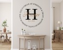 Family Name Wall Decal with Infinity Symbol Quote